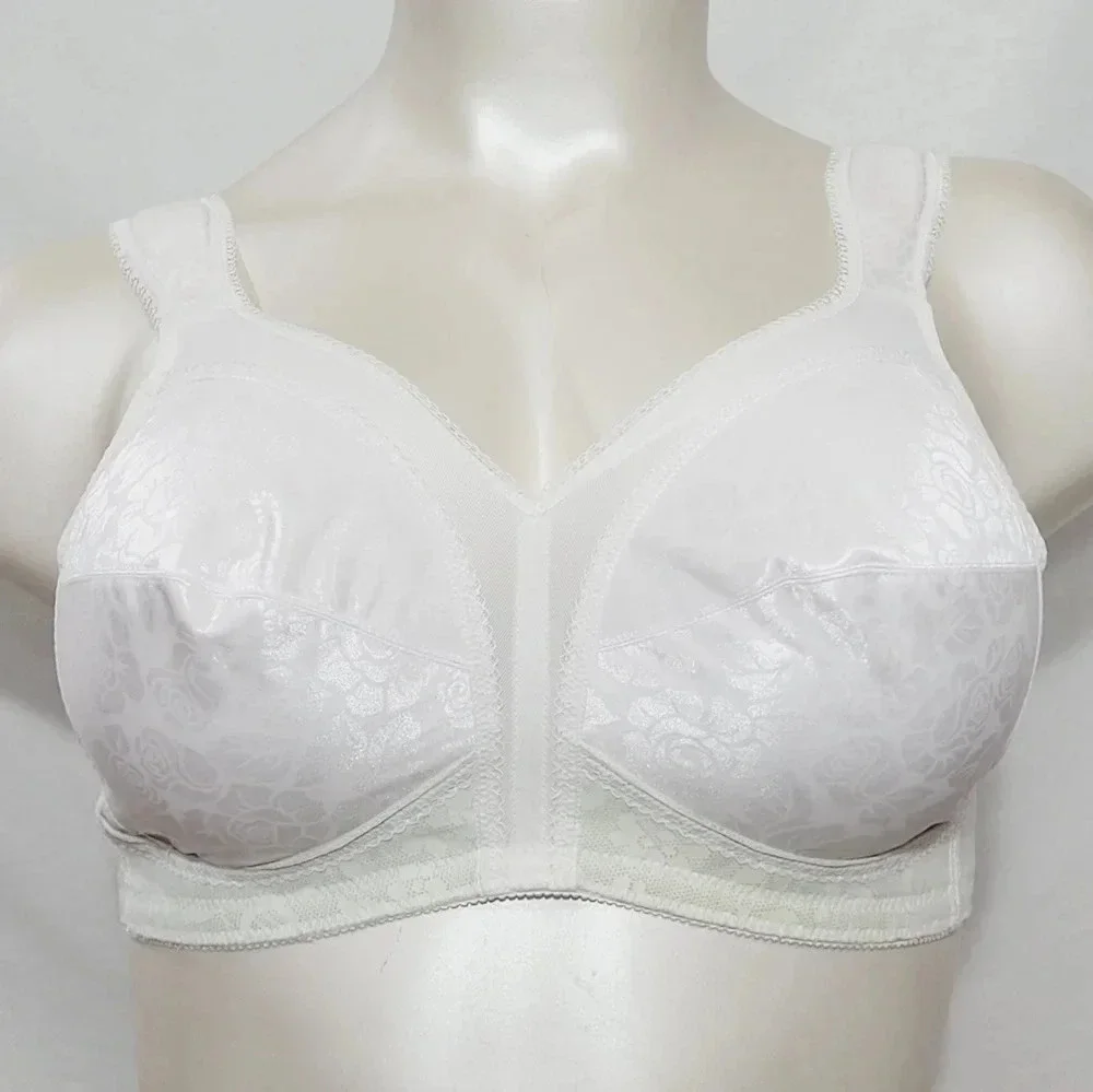 44D Playtex 4693 18 Hour‎ Comfort Strap Bra White NWOT